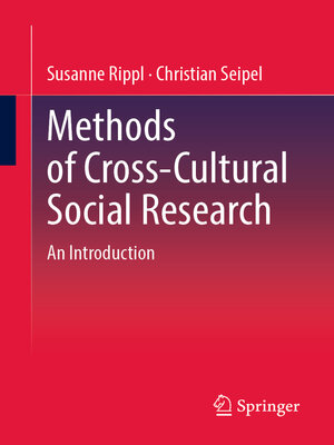cover image of Methods of Cross-Cultural Social Research